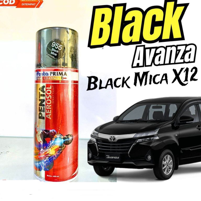 KODE U68X Cat Pilok Black Hitam Avanza X12 Black Mica Penta Mobil Xenia Rush Calya Terios Sigra Agya