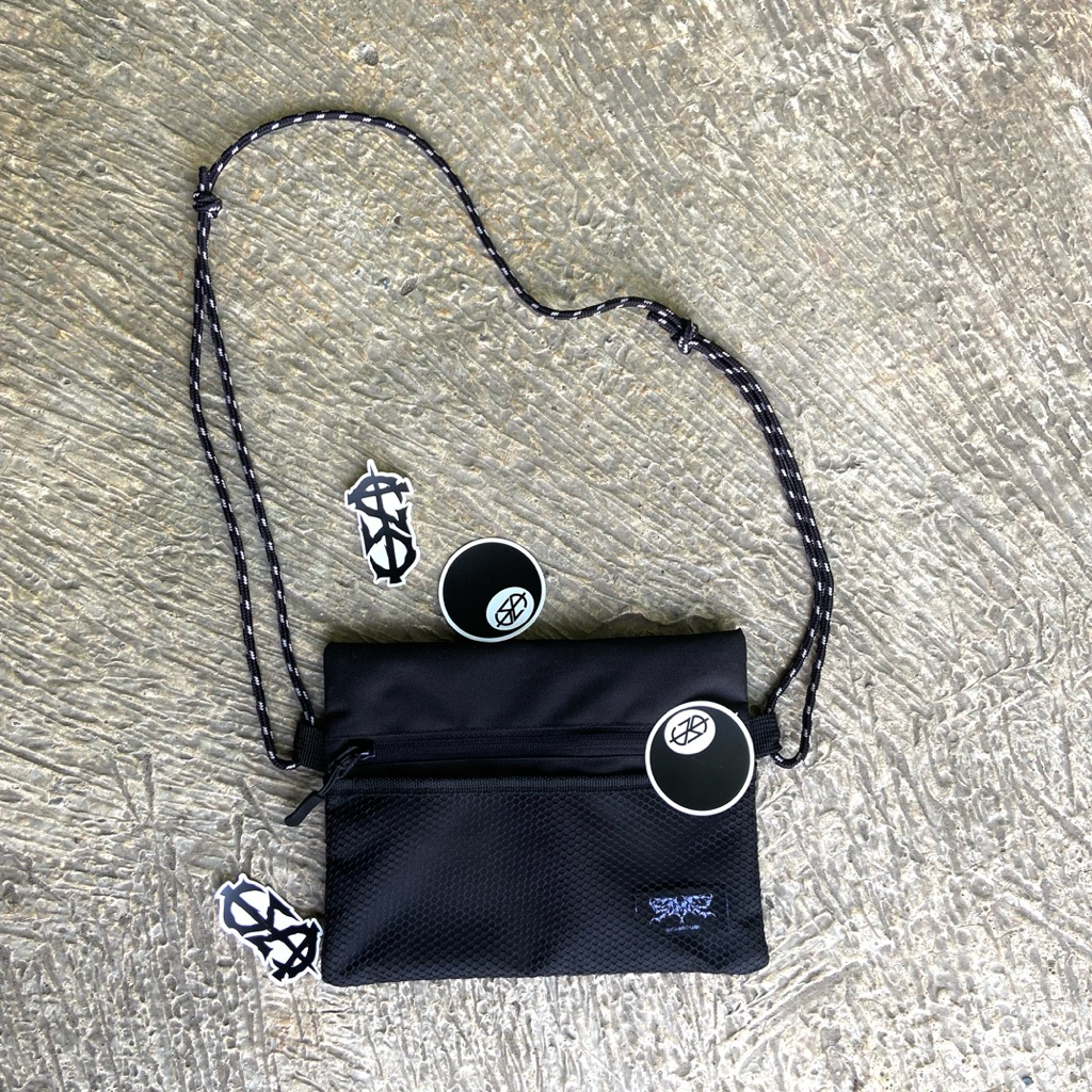 official sling bag sekena sentimental pria wanita tali reflektif dan biasa (free stiker)