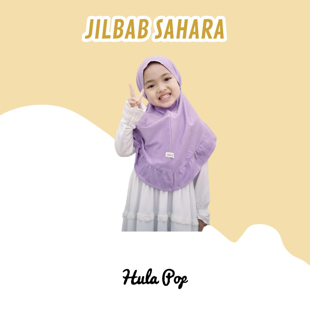 Jilbab Anak Sahara Hullapop Warna Lilac Size 1-5thn