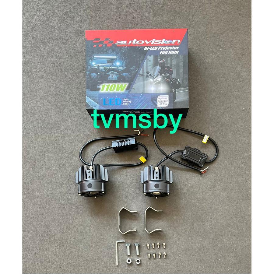 Lampu BiLED Projector Borneo LB 110W Putih + Kuning Autovision