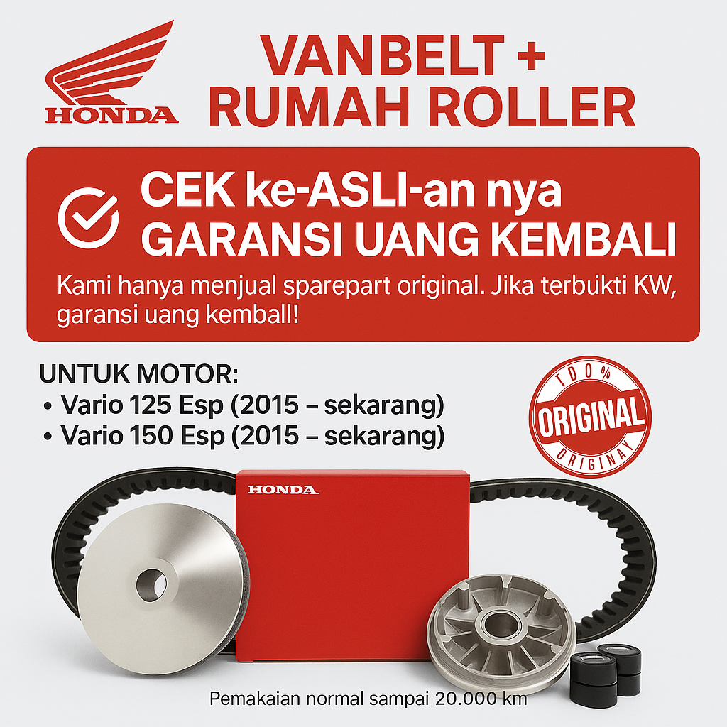Vanbelt Vario 125 Original Asli , Vanbelt Vario 150 LED Original , Vanbelt Vario 125 LED Original Ho