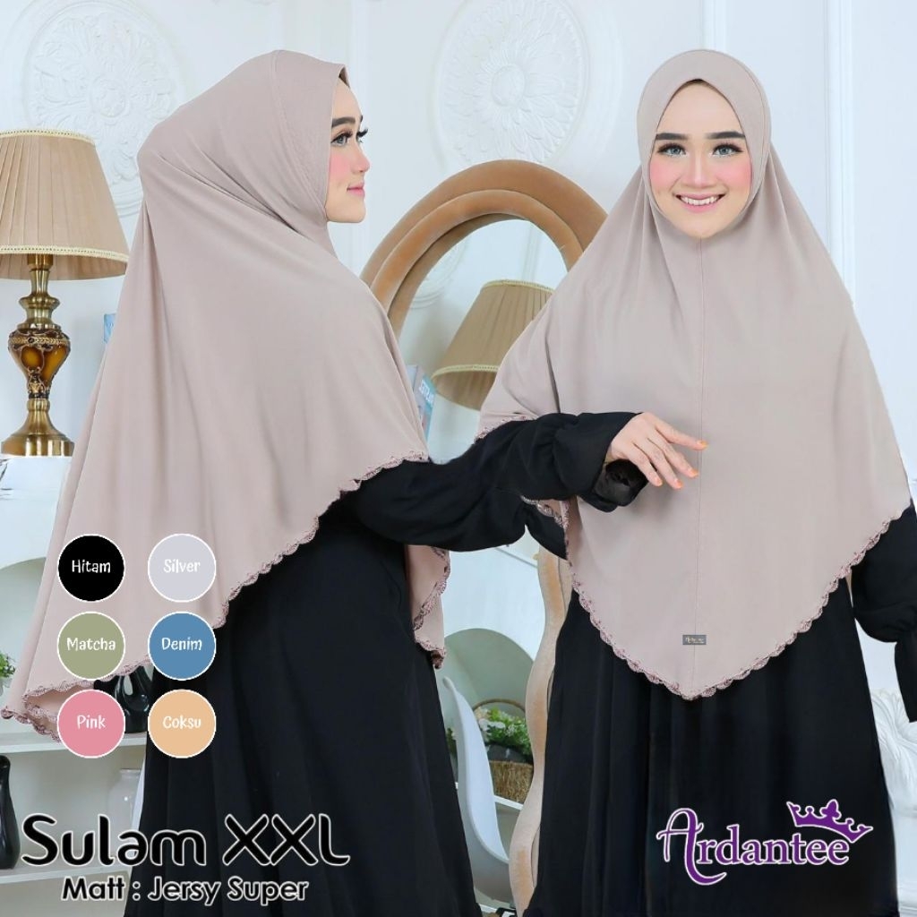 Ardantee Hijab Instan Sulam Jersey