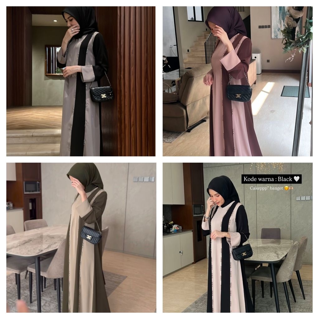 AZZURA ABAYA ABAYA ADHA DRESS BY KALEELA ID (BISA SHOPEE VIDEO)