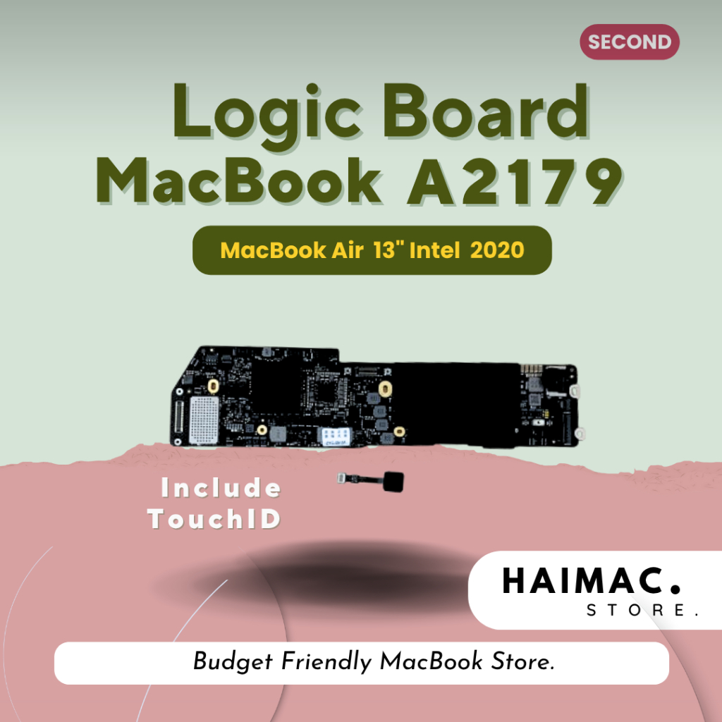 Logic Board A2179 - Macbook Air 13" Intel 2020 i3 i5 i7 RAM 8GB 16 GB 128 256 GB Mainboard Mesin