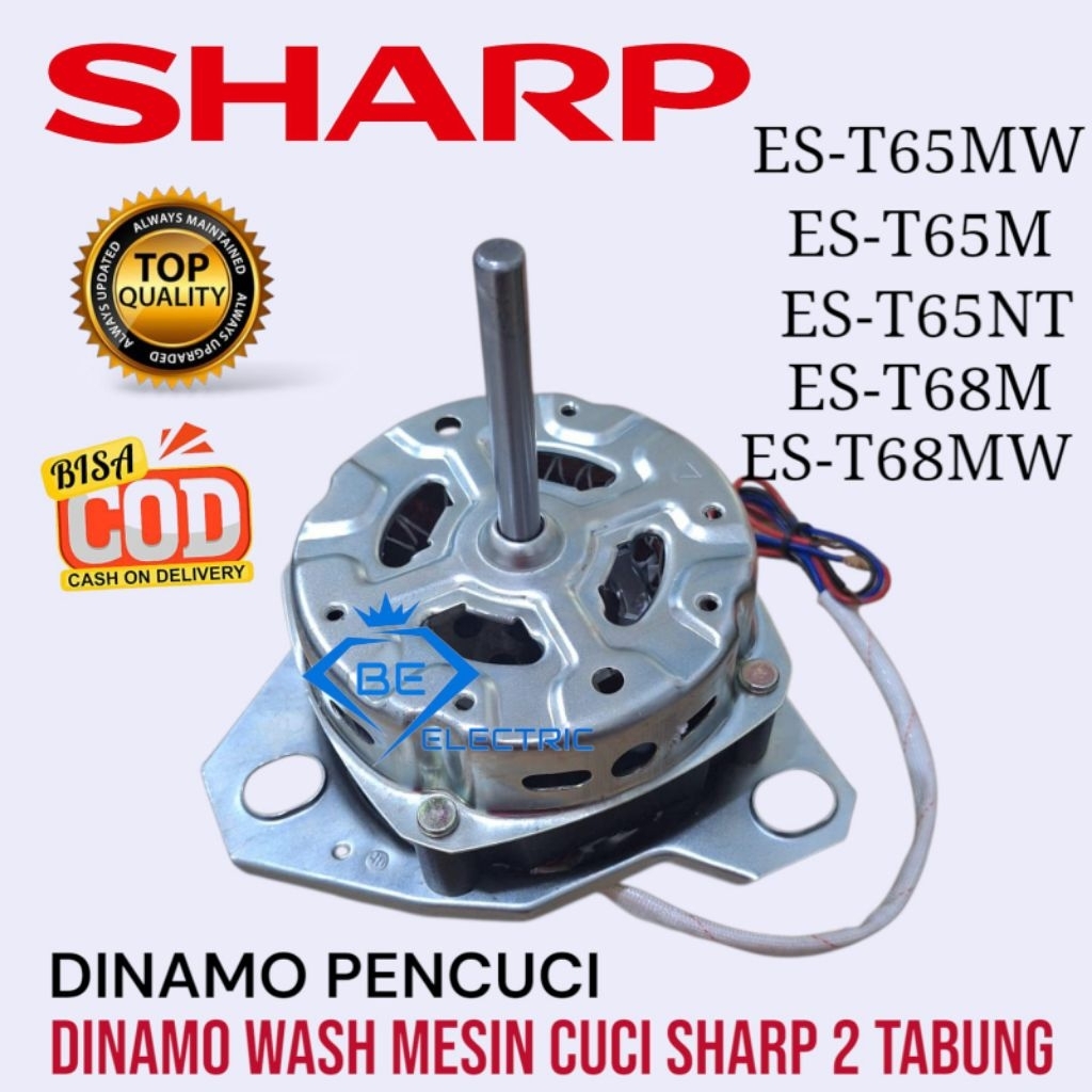 DINAMO WASH DINAMO PENCUCI MESIN CUCI SHARP 2 TABUNG ES-T65MW ES-T65M ES-T65NT ES-T68m ES-T68MW