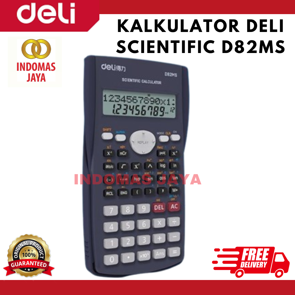 

Deli ED82MS Scientific Calculator Kalkulator Scientific 240 Function untuk Sekolah dan Kantor