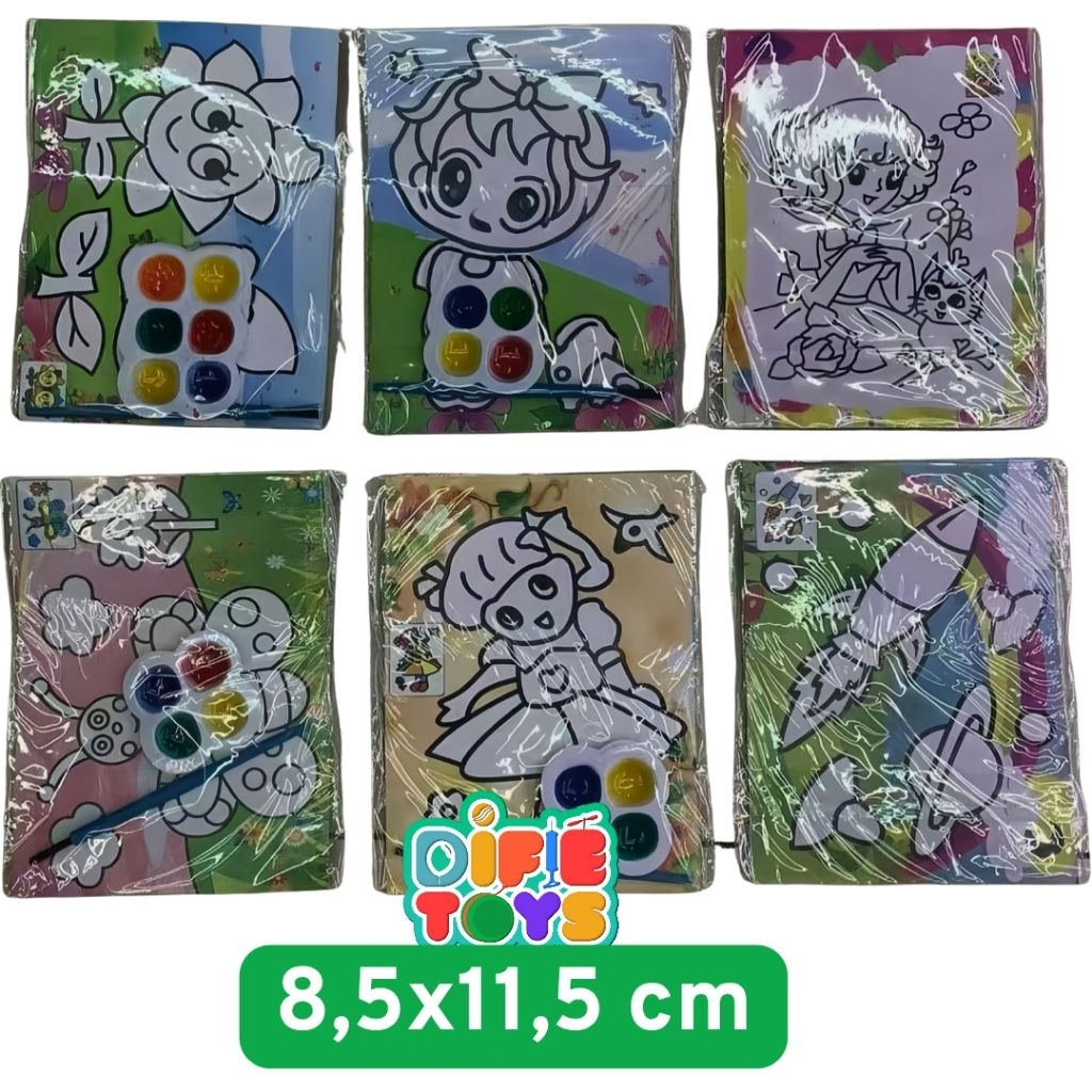 

20 pcs mainan Mewarnai cat air kecil