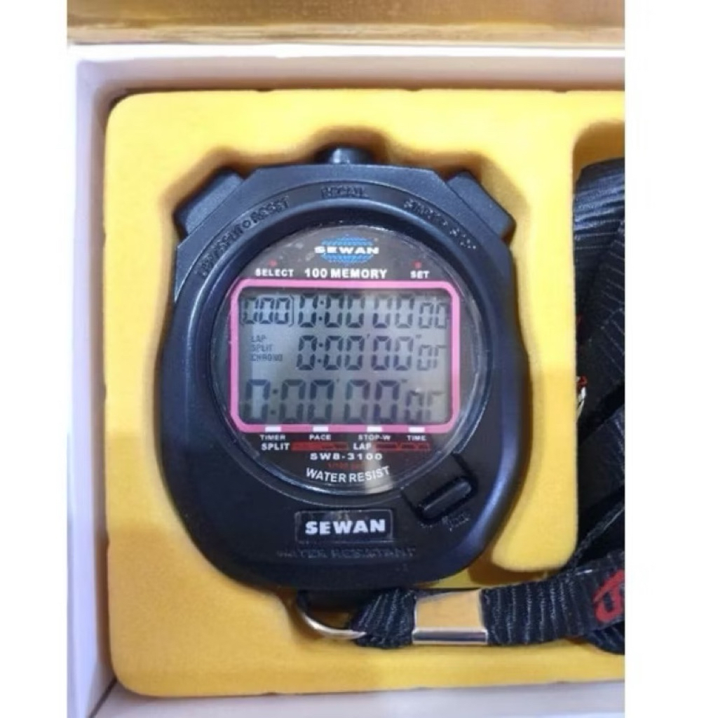 SEWAN Stopwatch digital 100 memory