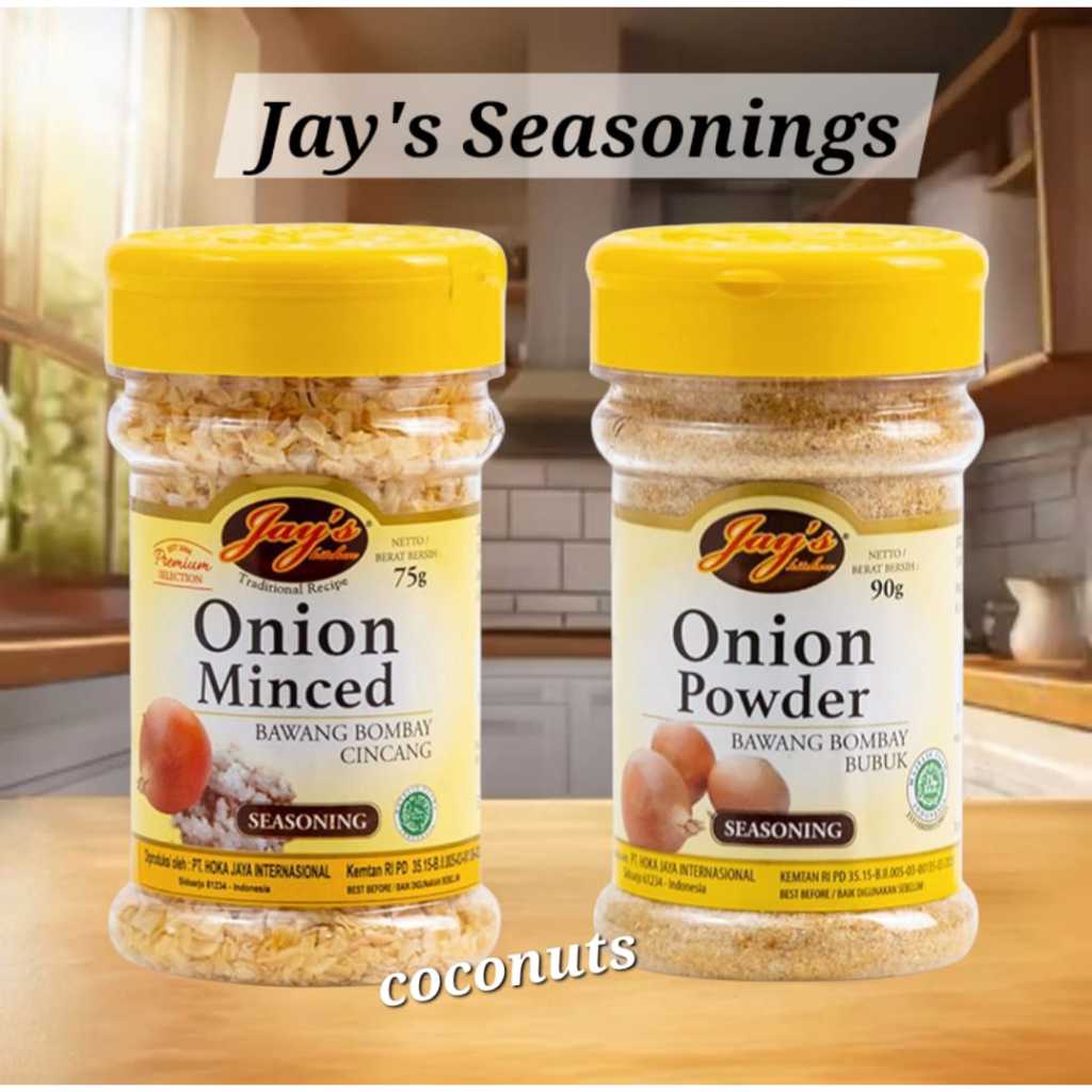 

Jays Bawang Bombay Bubuk Cincang / Jays Onion Powder Minced 90gr