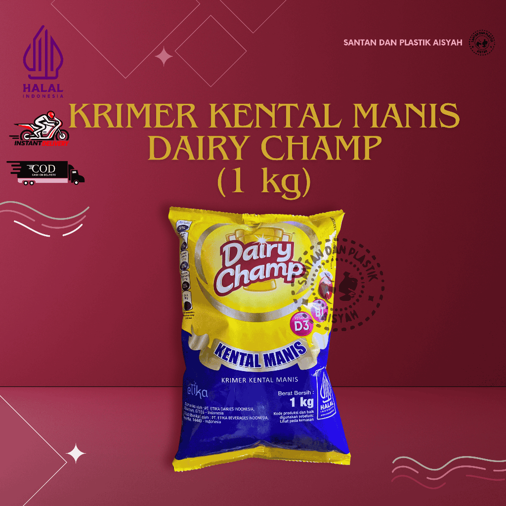 

SUSU KRIMER KENTAL MANIS DAIRY CHAMP (1 kg)