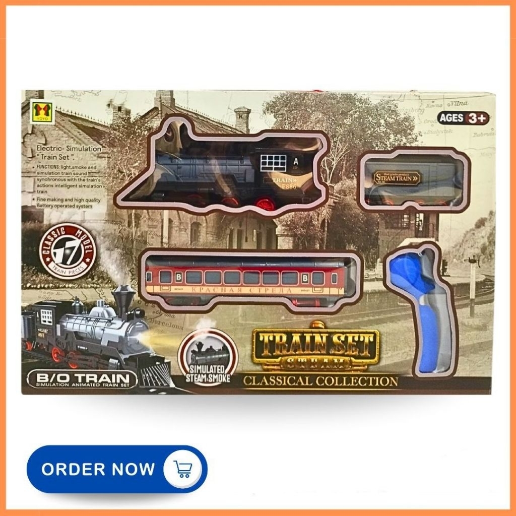 Mainan Train SET Classical Collection Rel KERETA Api Pakai Remote Kontrol