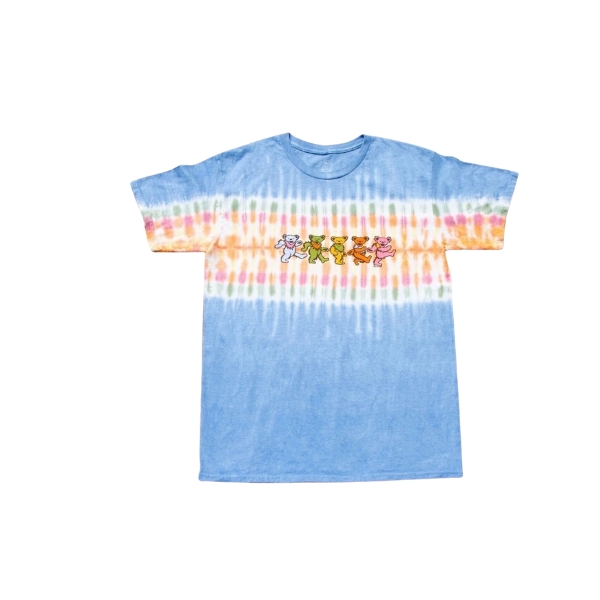 Kaos Band Grateful Dead Bear Track Tshirt Tie dye