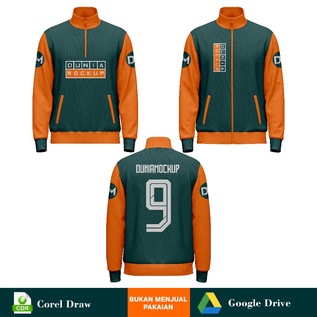 Mockup Jaket Quarter - CDR
