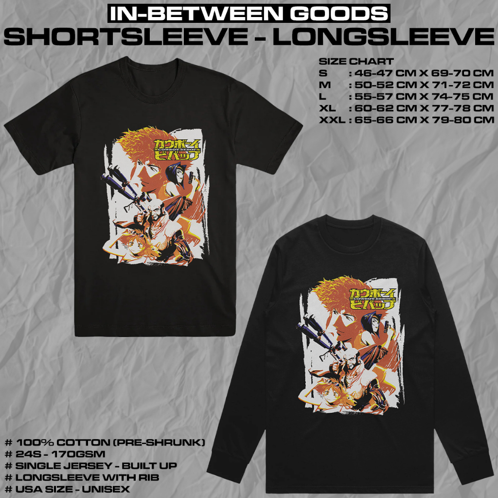 COWBOY BEBOP - BEBOP CREW | T-SHIRT | LONGSLEEVE | ANIME MERCH