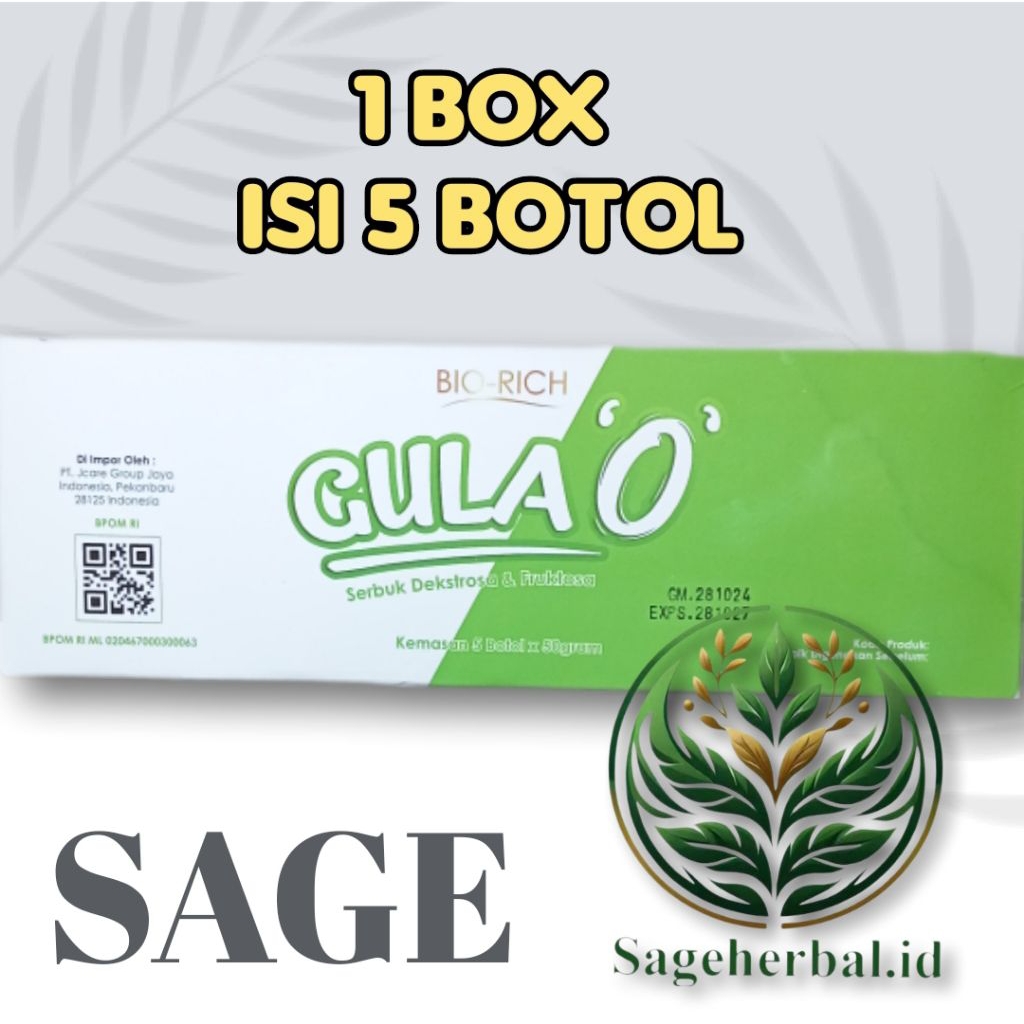

BIORICH-GULA 0 KALORI 1 BOX 5 BOTOL ASLI/GULA ALAMI/GULA HERBAL