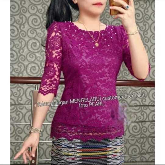 BLUS SEMI PRANCIS/baju kebaya pesta wanita payet