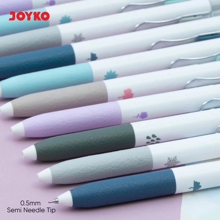 

JOYKO Retractable Gel Pen Black GP-415 Jumbo Refill - Pulpen Pena Jel SATUAN Hitam 0.5mm