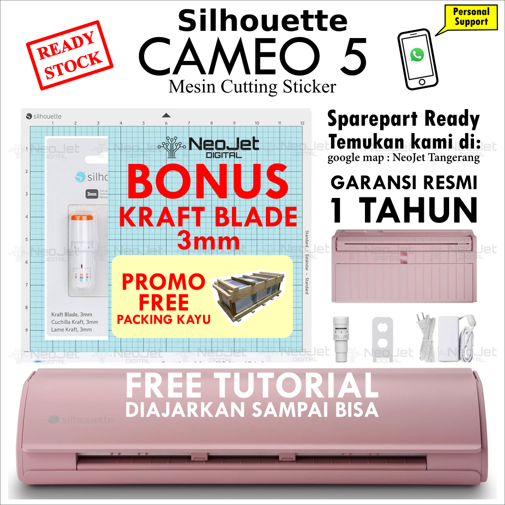 

Paket Hemat Mesin Cutting Silhouette Cameo 4 Pisau Craft Kraft Blade 3mm