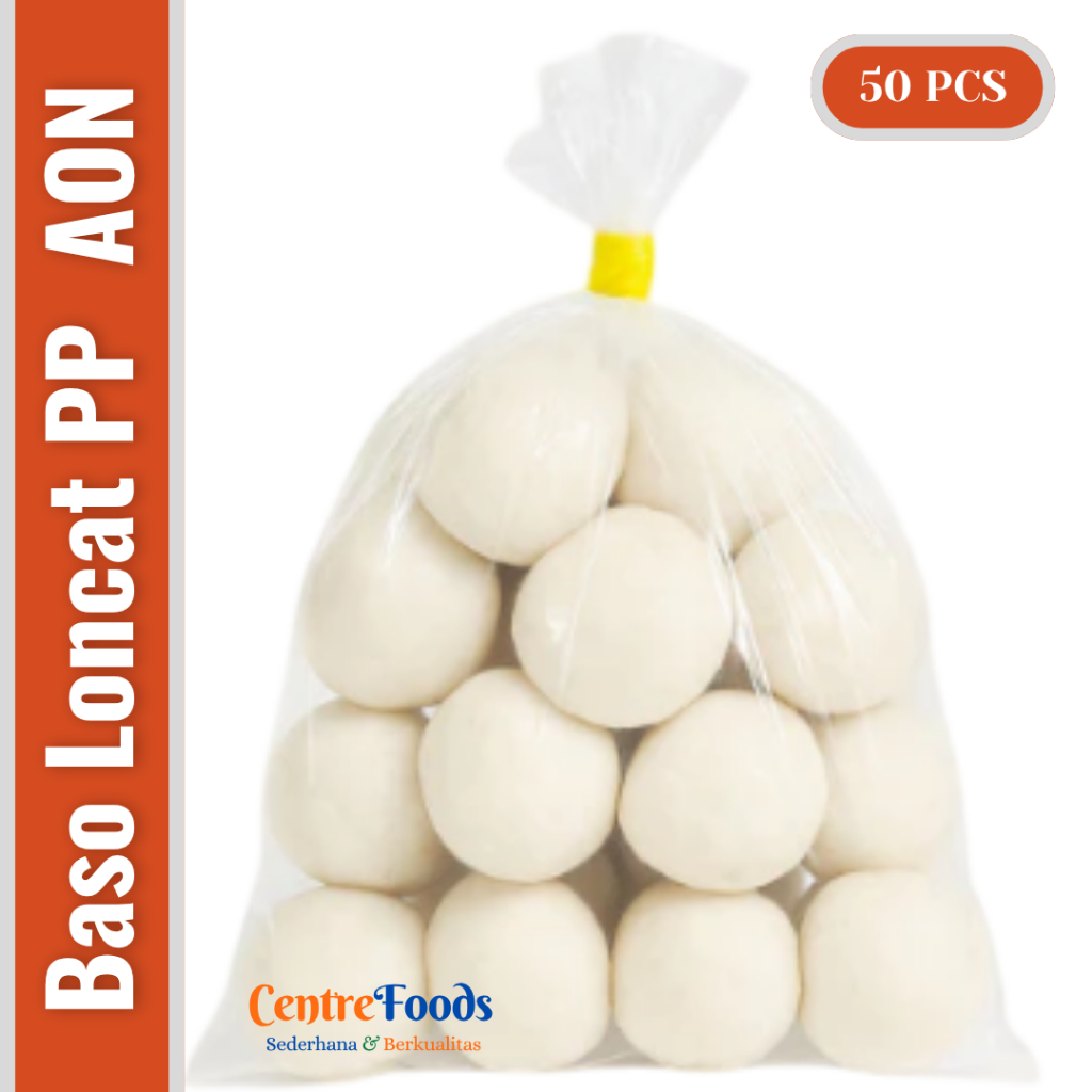 

Bakso Ikan Loncat Besar - Baso Ikan Loncat Besar PP AON | isi 50 Pcs [ Harga Per BKS ]