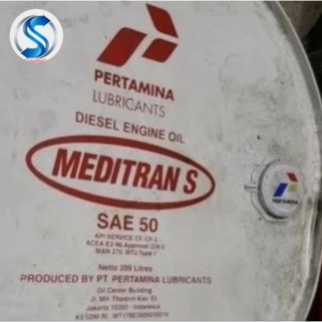 OLI PERTAMINA SAE50 MEDITRAN S50 OLI DIESEL DRUM 209L