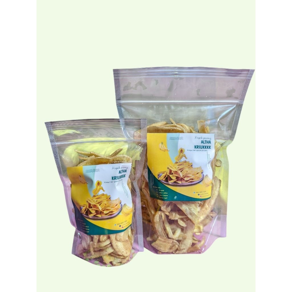 

Kripik Pisang Rasa Original, 100% Tanpa bahan pewarna dan pengawet