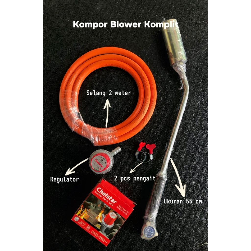 Kompor tikus Komplit | kompor blower | kompor bakar kulit sapi | alat bakar Heating Torch gas LPG pa