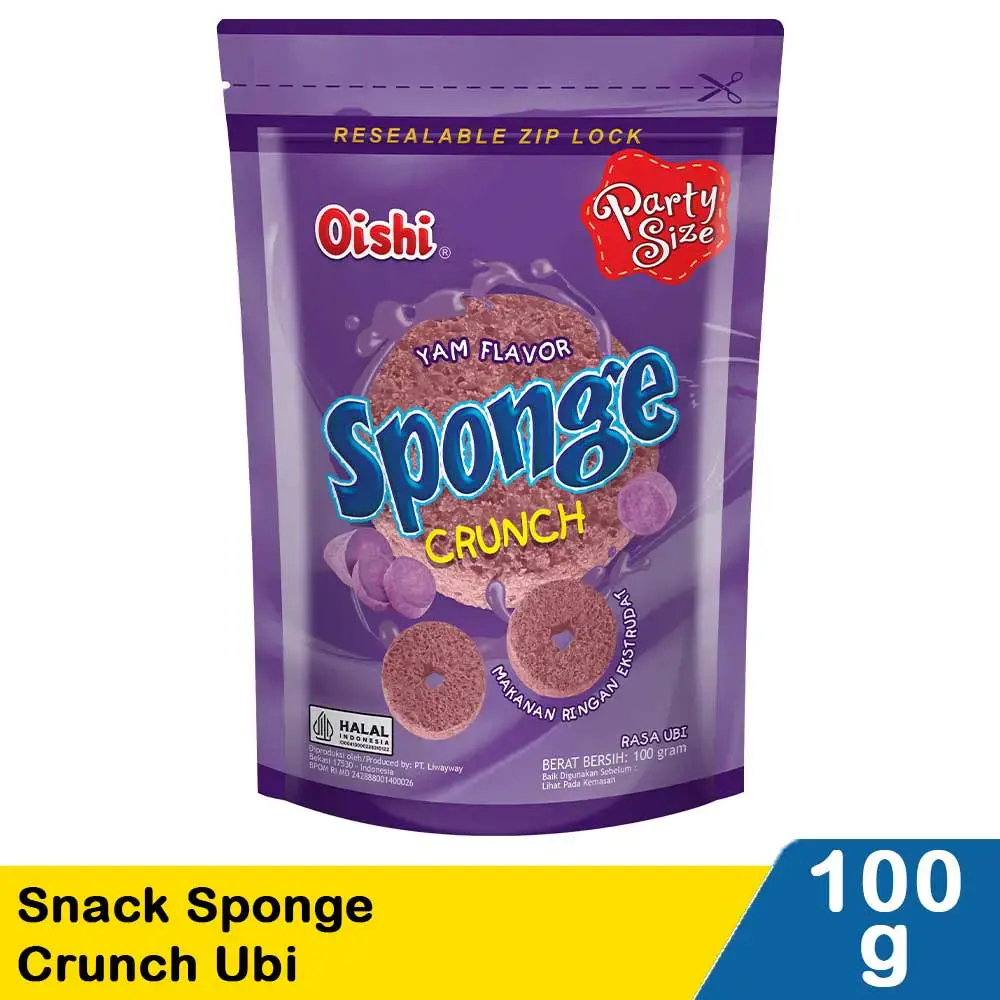

oishi snack sponge crunch ubi 100g