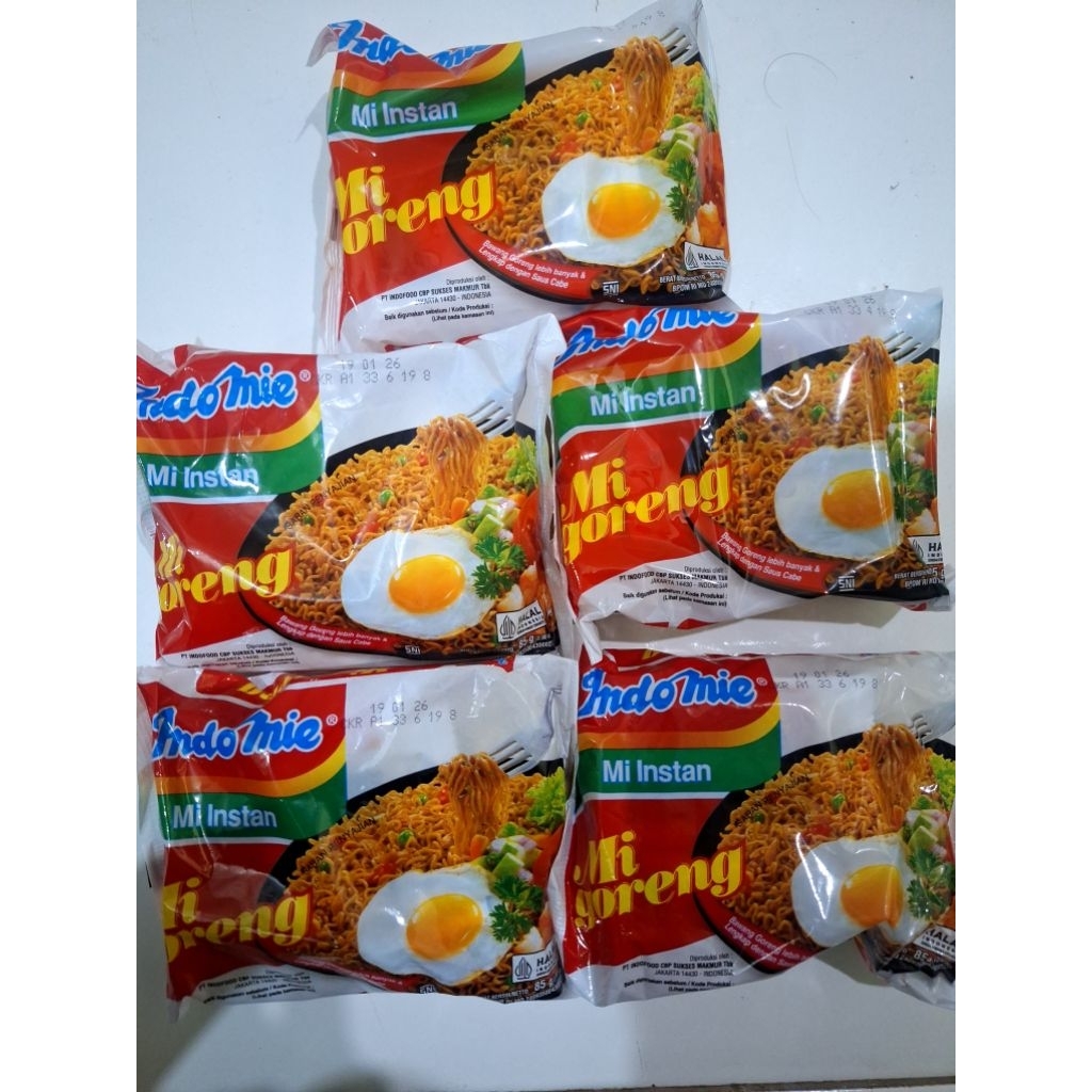 

INDOMIE GORENG 85 gram isi 5 pcs