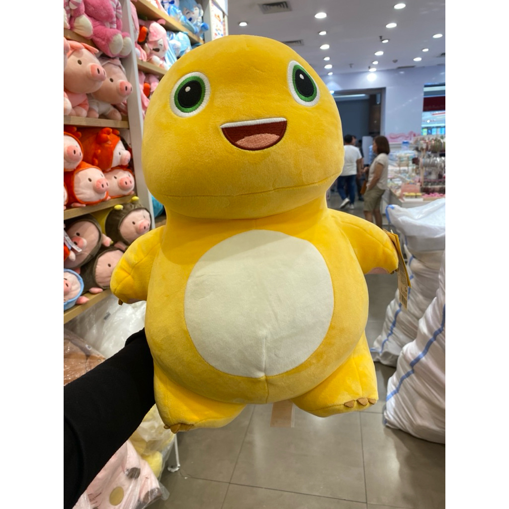 MINISO - Boneka Dino Kuning big size 43cm / boneka miniso / boneka anak lucu / rekkmendasi kado anak