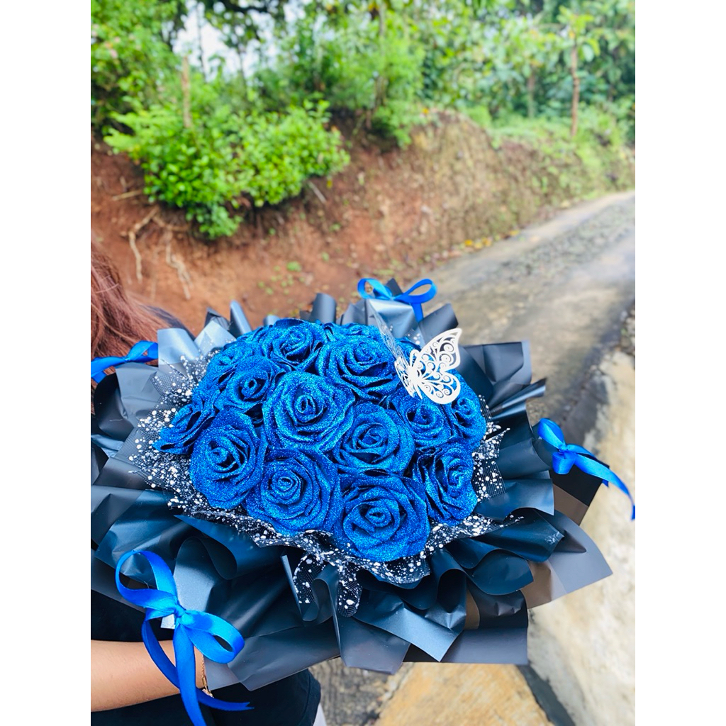 buket pita satin besar