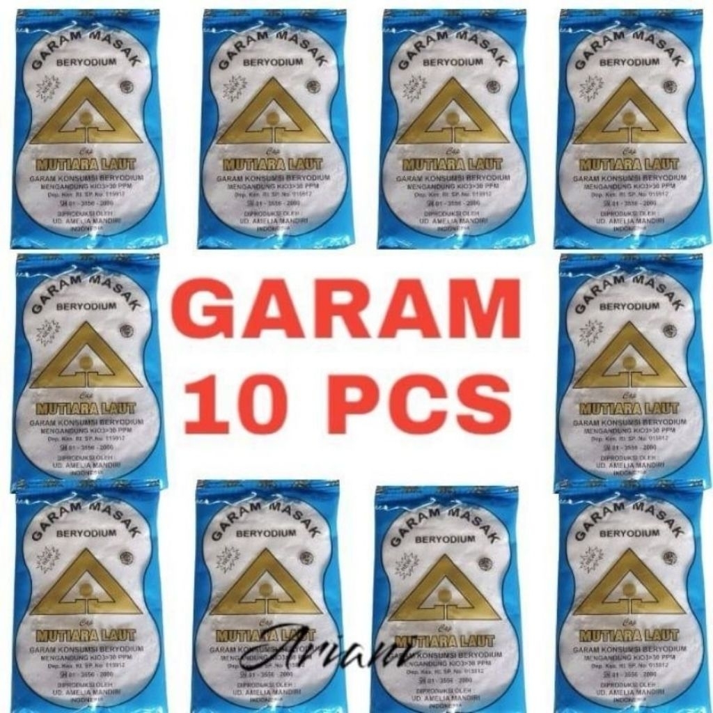 

10pcs Garam Halus Beryodium/Garam Dapur