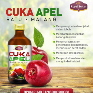 

TERMURAH Cuka Apel Organik With The Mother Royal Sultan Vinegar Free Bubble