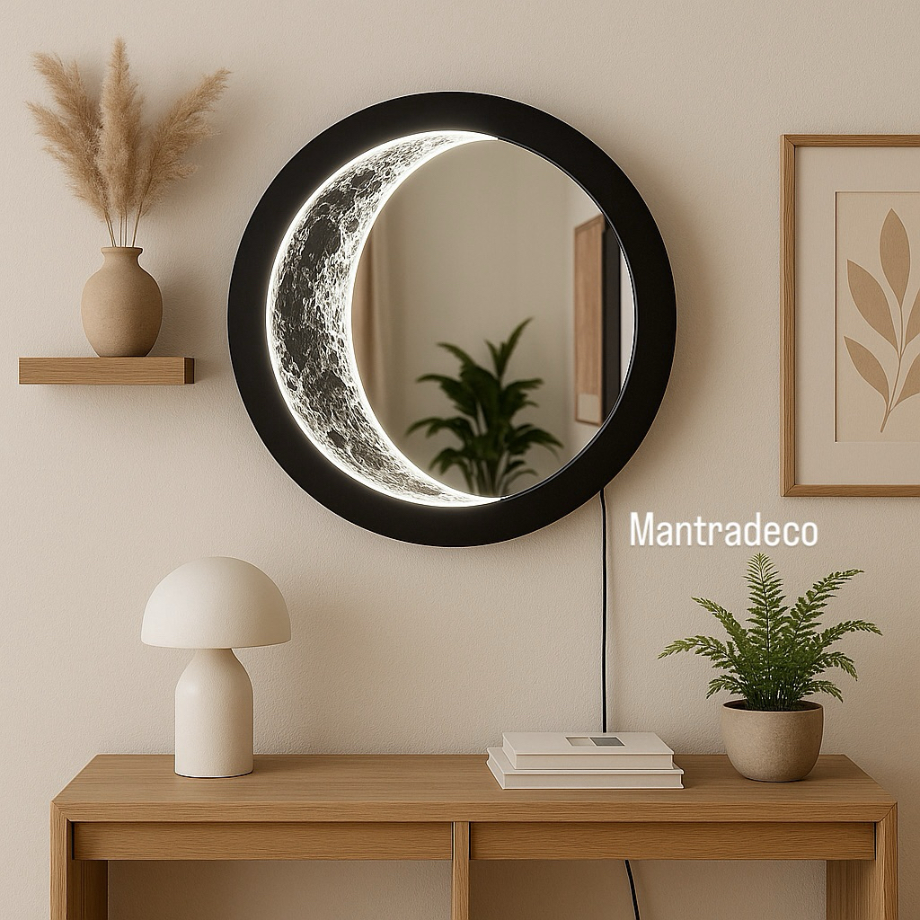 Moonlight cermin | cermin aesthetik | lampu tidur | lampu aesthetic