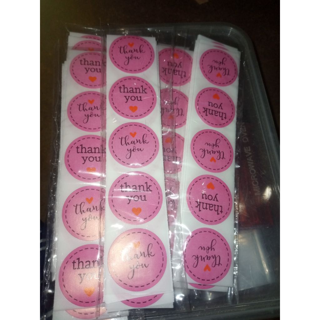 

stiker thank you 50pcs