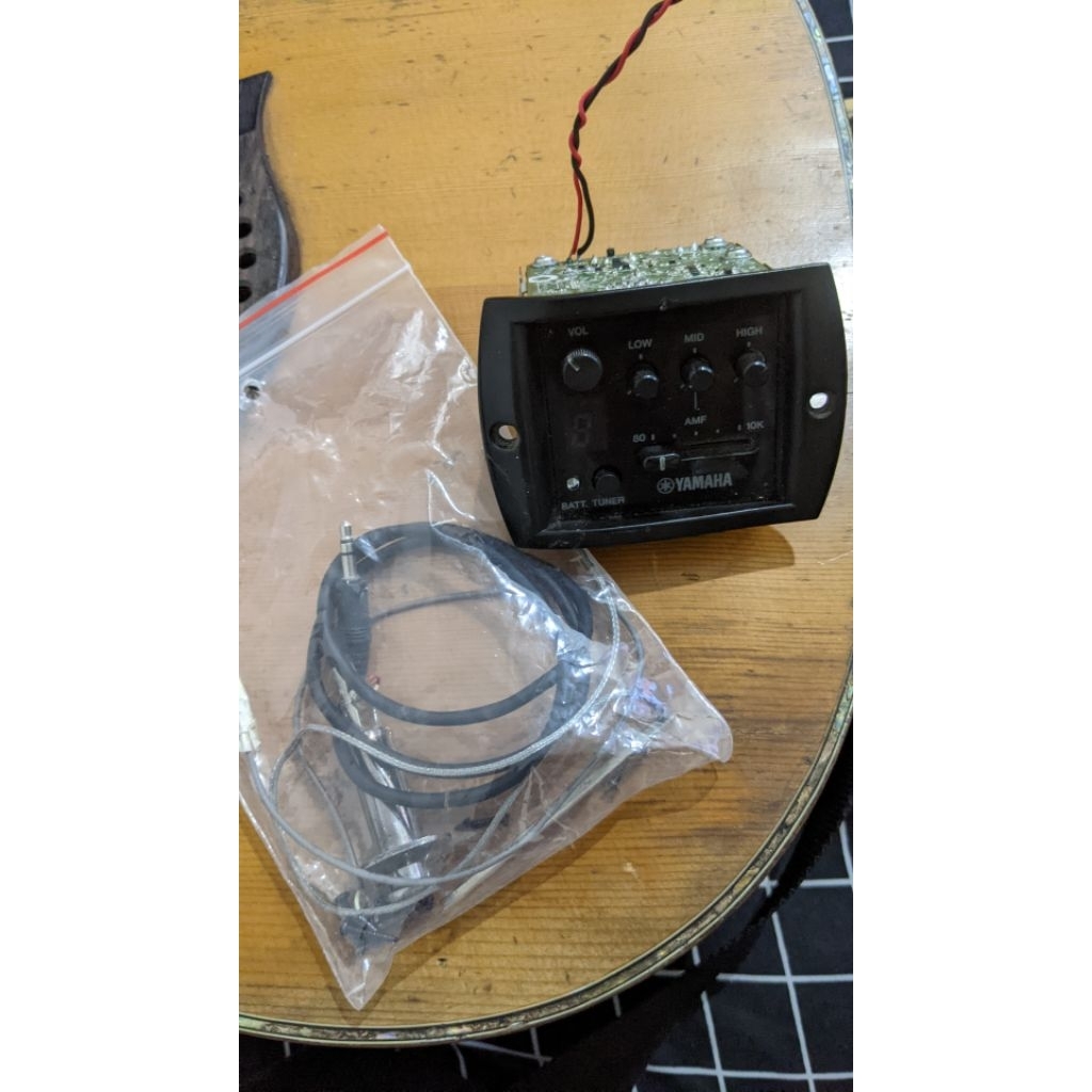 Preamp pick up yamaha gitar akustik apx ii original rusak
