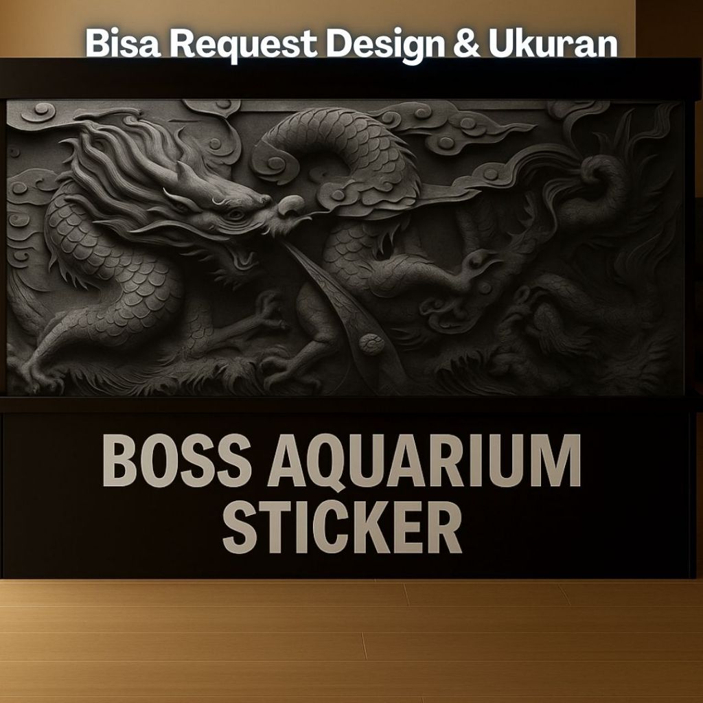 Boss Sticker Aquarium Background Wallpaper Aquarium Naga Dragon