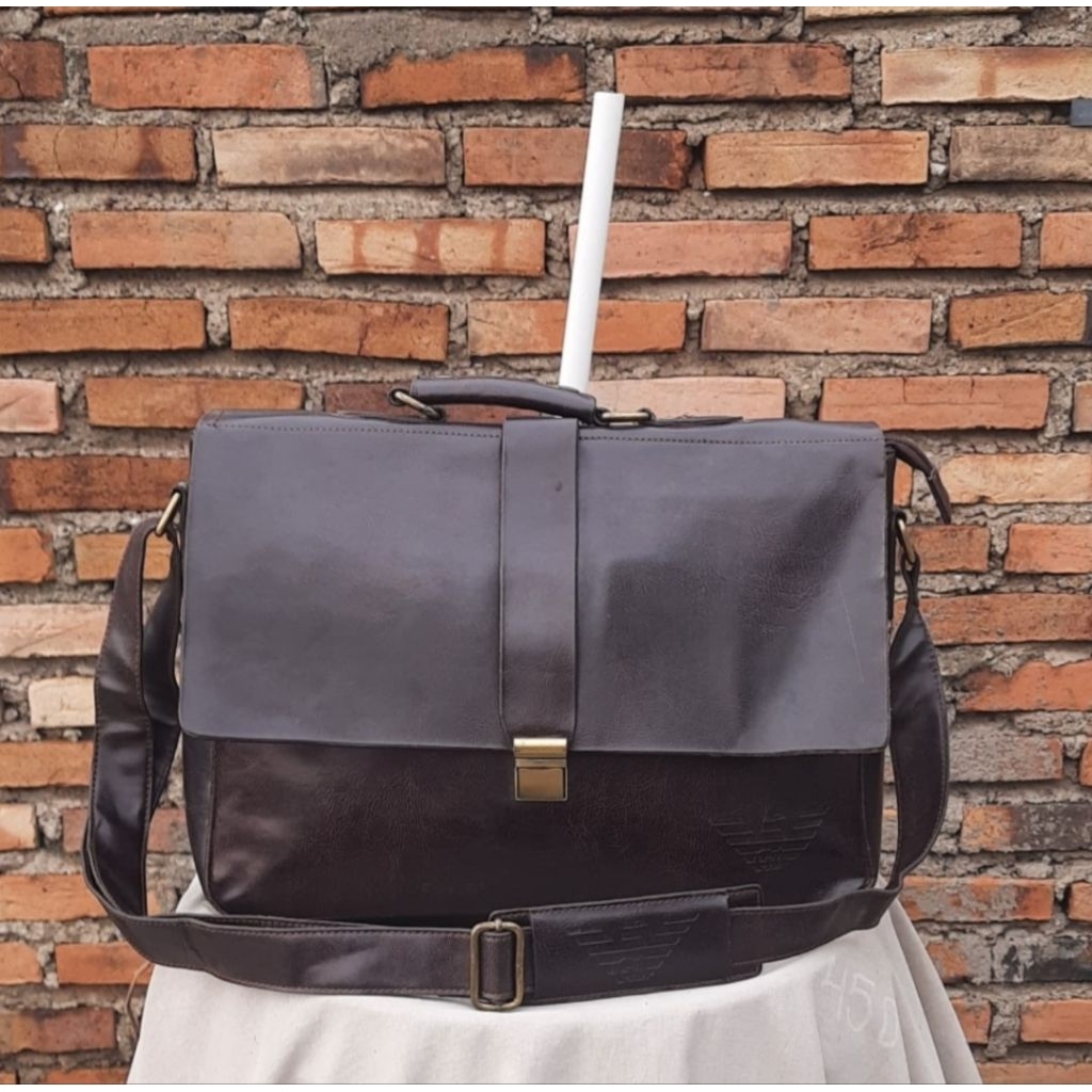 giorgio armani briefcase bag