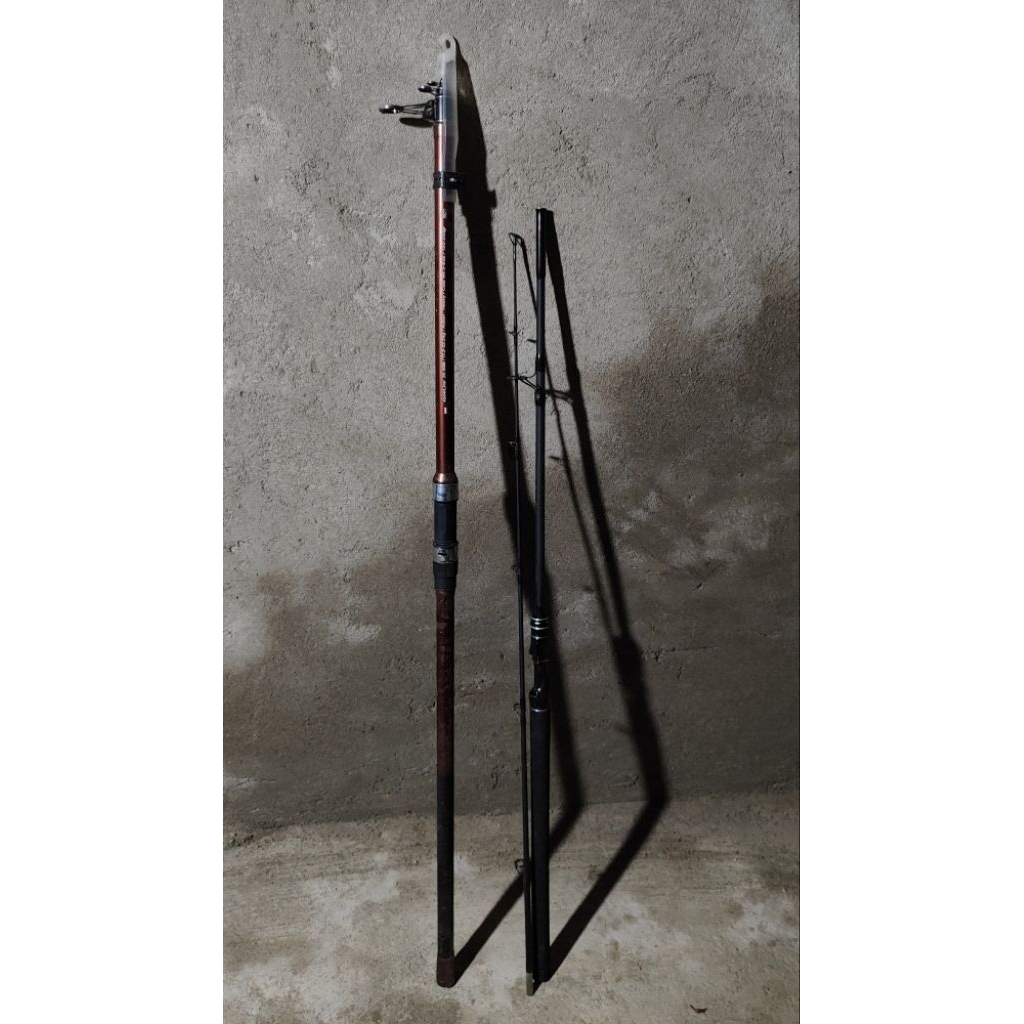 2 Pcs Joran Pancing Daido Tiger Shark (450cm) + Paradise 2 (210cm) Second