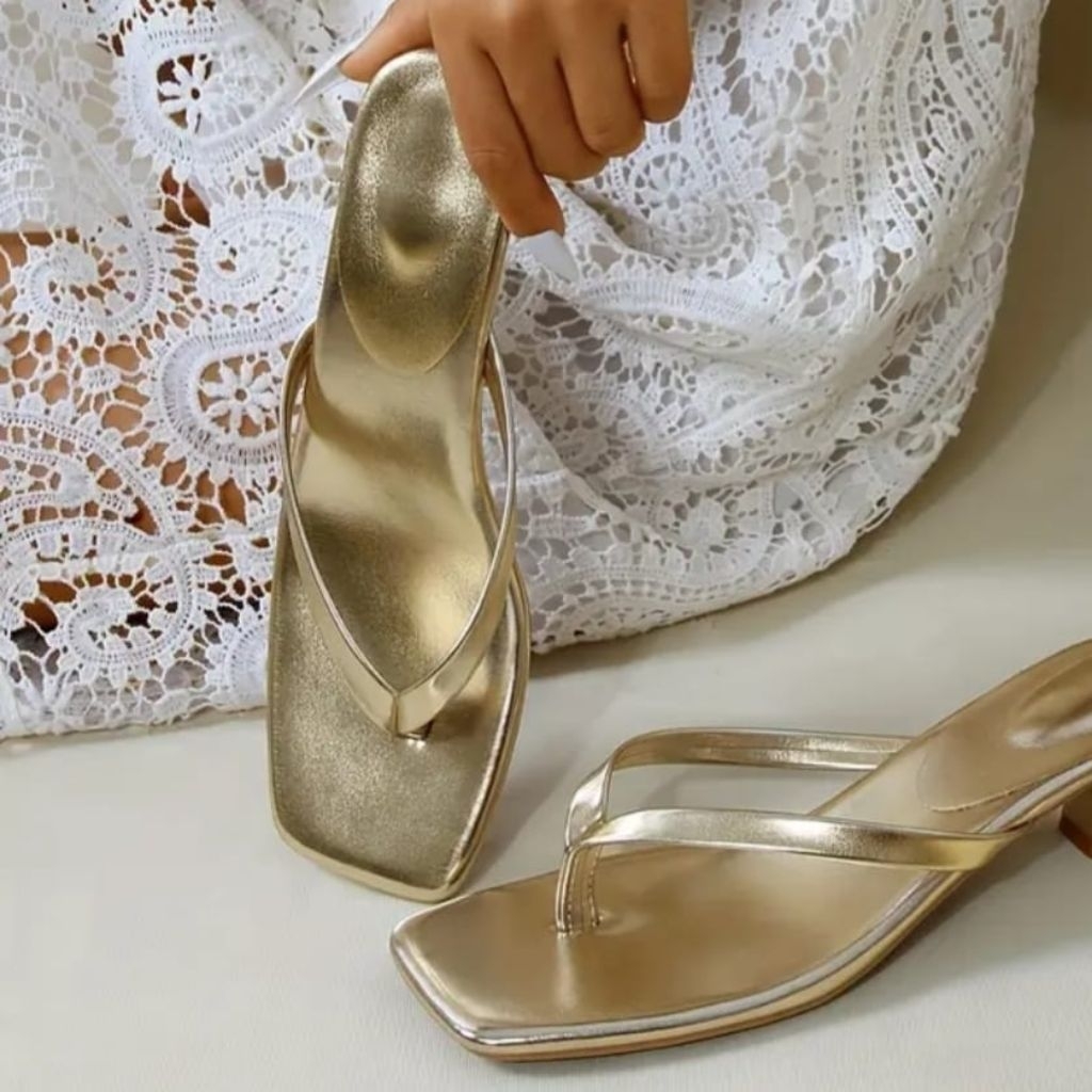 GARANSI SERIES AR 15 SANDAL WANITA HEELS JEPIT HAK STILETTO 4 CM