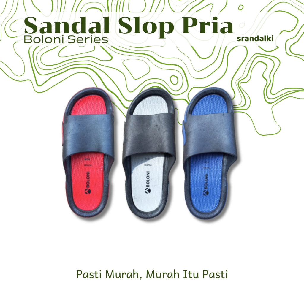 Sandal Slop Pria Boloni Dome