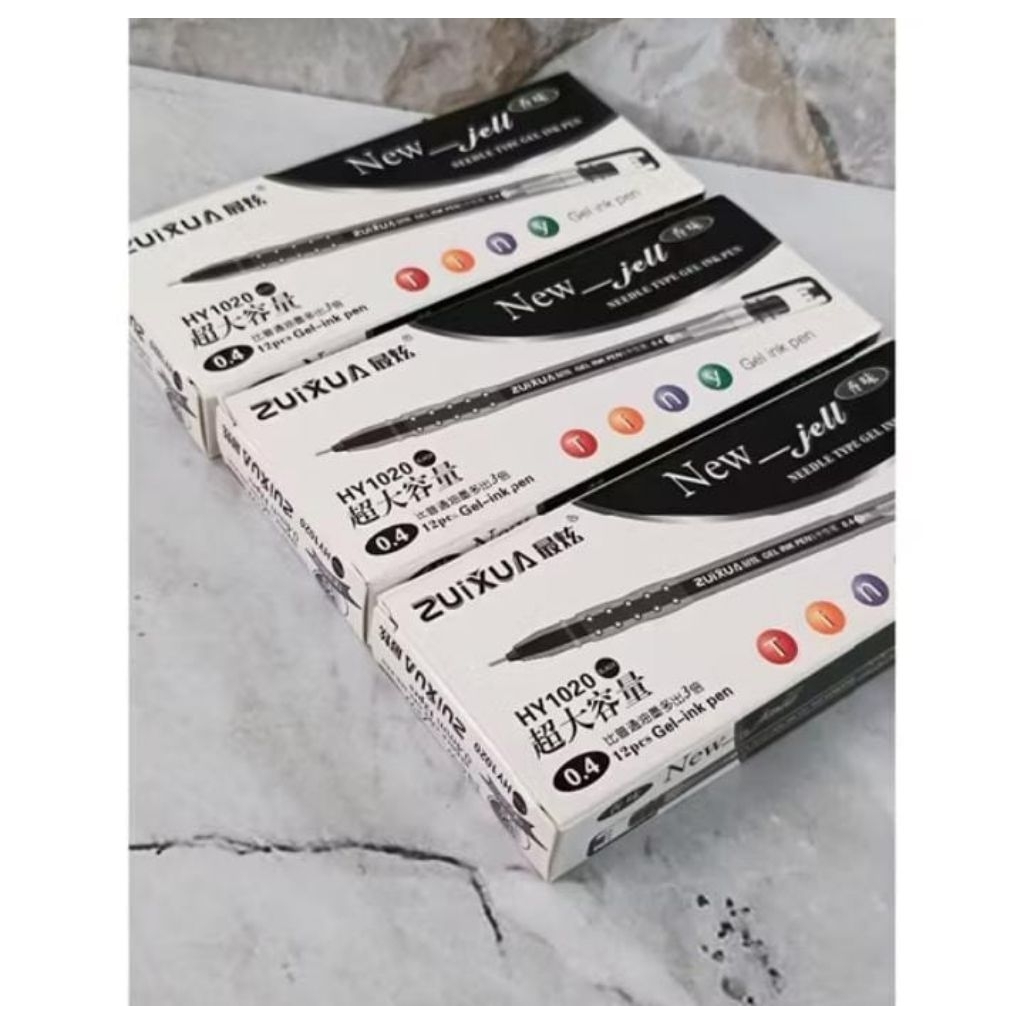 

BELLA | 12PC/BOX | Bolpoin PEN Gel BONNEX BN-1 0.4 mm | BULPEN BN01 BONNEX TINTA Hitam