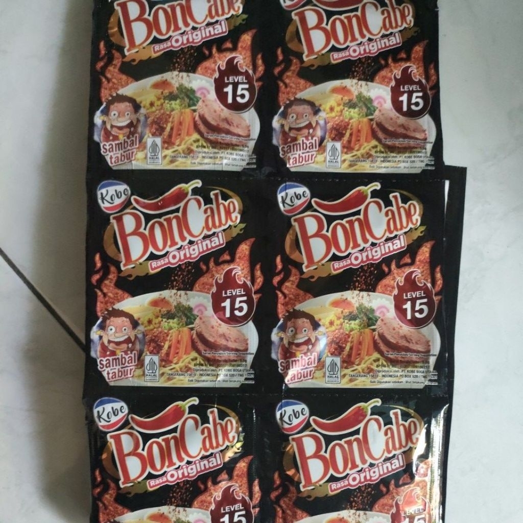 

Boncabe Bubuk Level 15 Sachet Original 1 renceng isi 12 sachet