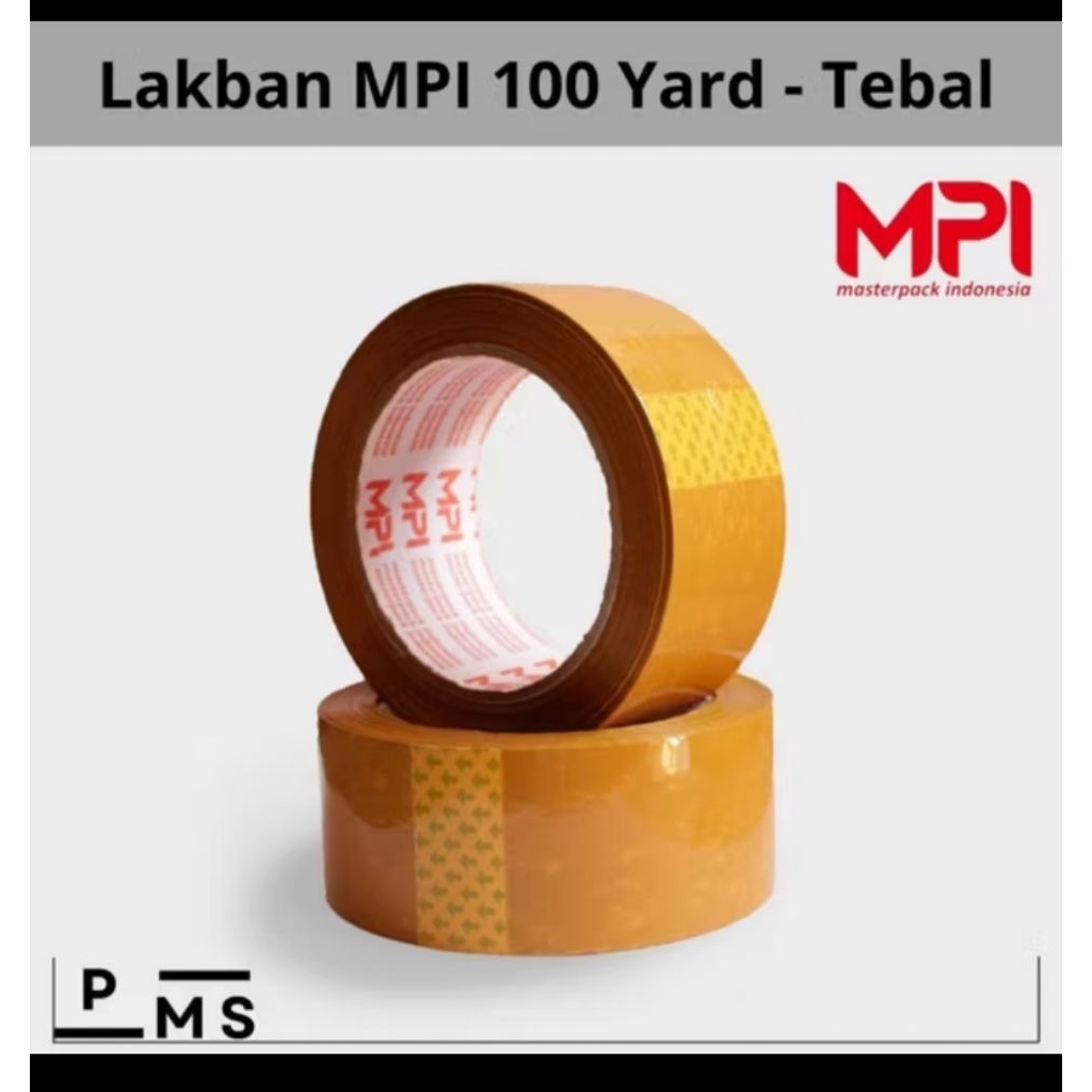 

LAKBAN COKLAT COKELAT 45MM x 100 YARD EKONOMIS MERK MPI