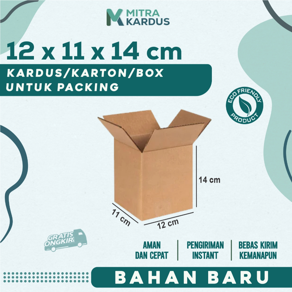 

kardus packing 12x11x14 cm box karton corrugated single wall premium / Box Packing packing online