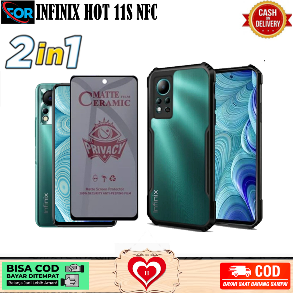 2IN1 CASE SHOCKPROOF INFINIX HOT 11S NFC NOTE 11 NFC NOTE 11 TG PRIVACY