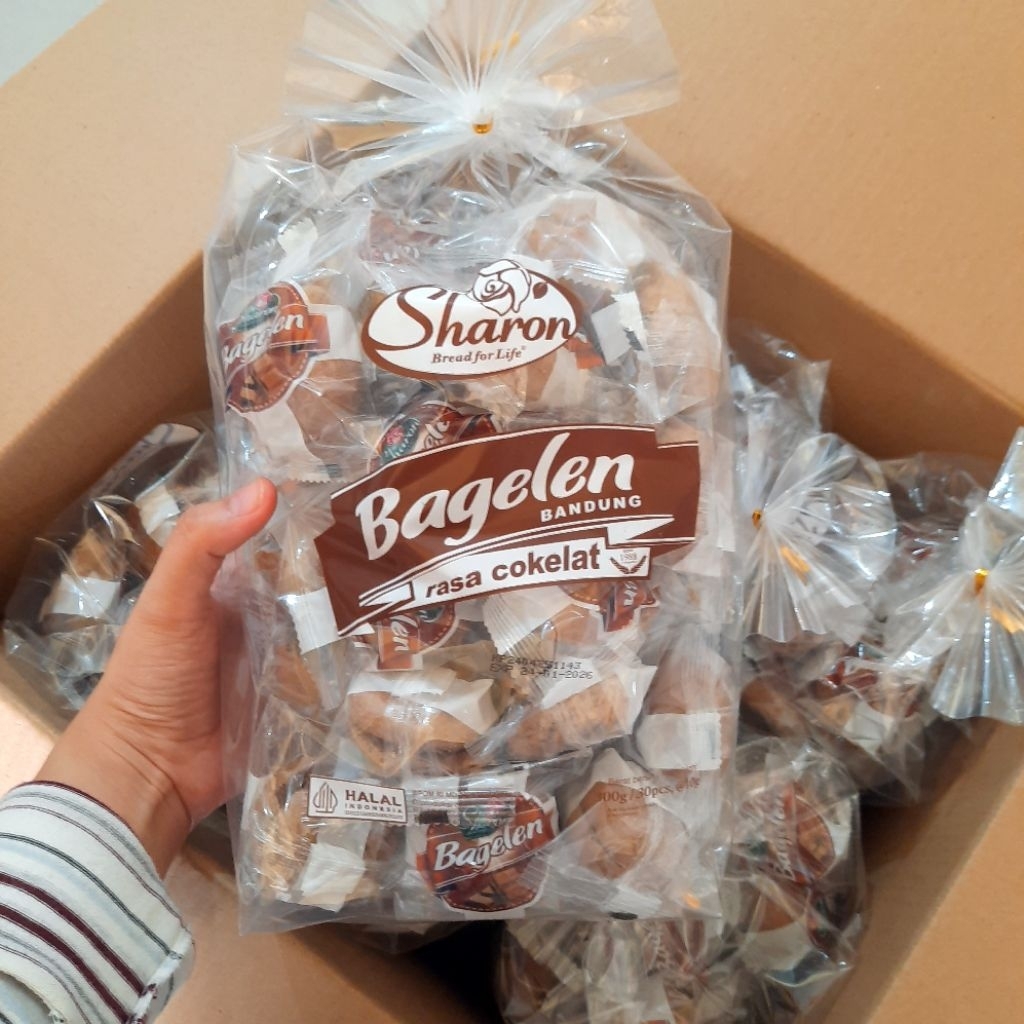 

Sharon Bagelen Bandung Coklat isi 30