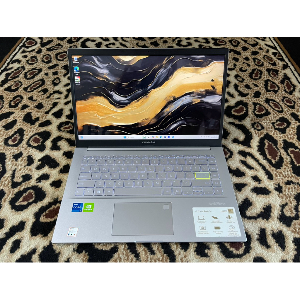 laptop asus vivobook k413e core i7-1165G7 ram 8gb ssd 512gb vga nvidia mx350 fullhd ips normal jaya