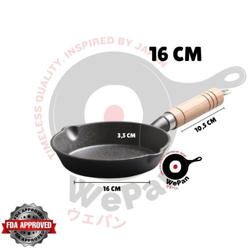 WePan Cast Iron Pan / Fry Pan Skillet / Wajan Besi / Penggorengan Cast Iron / Alat Masak Cast Iron /