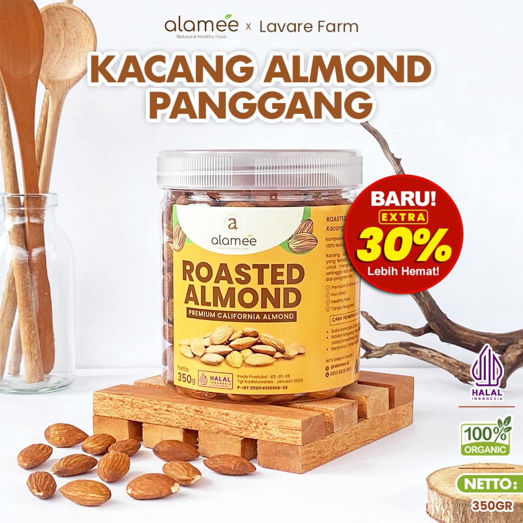 

KACANG ALMOND PANGGANG ROASTED CALIFORNIA ASI BOOSTER PELANCAR IBU MENYUSUI PENGUAT IBU HAMIL