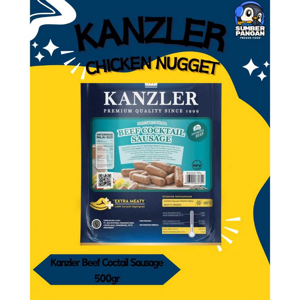 

Kanzler Beef Cocktail Sausage 500gr